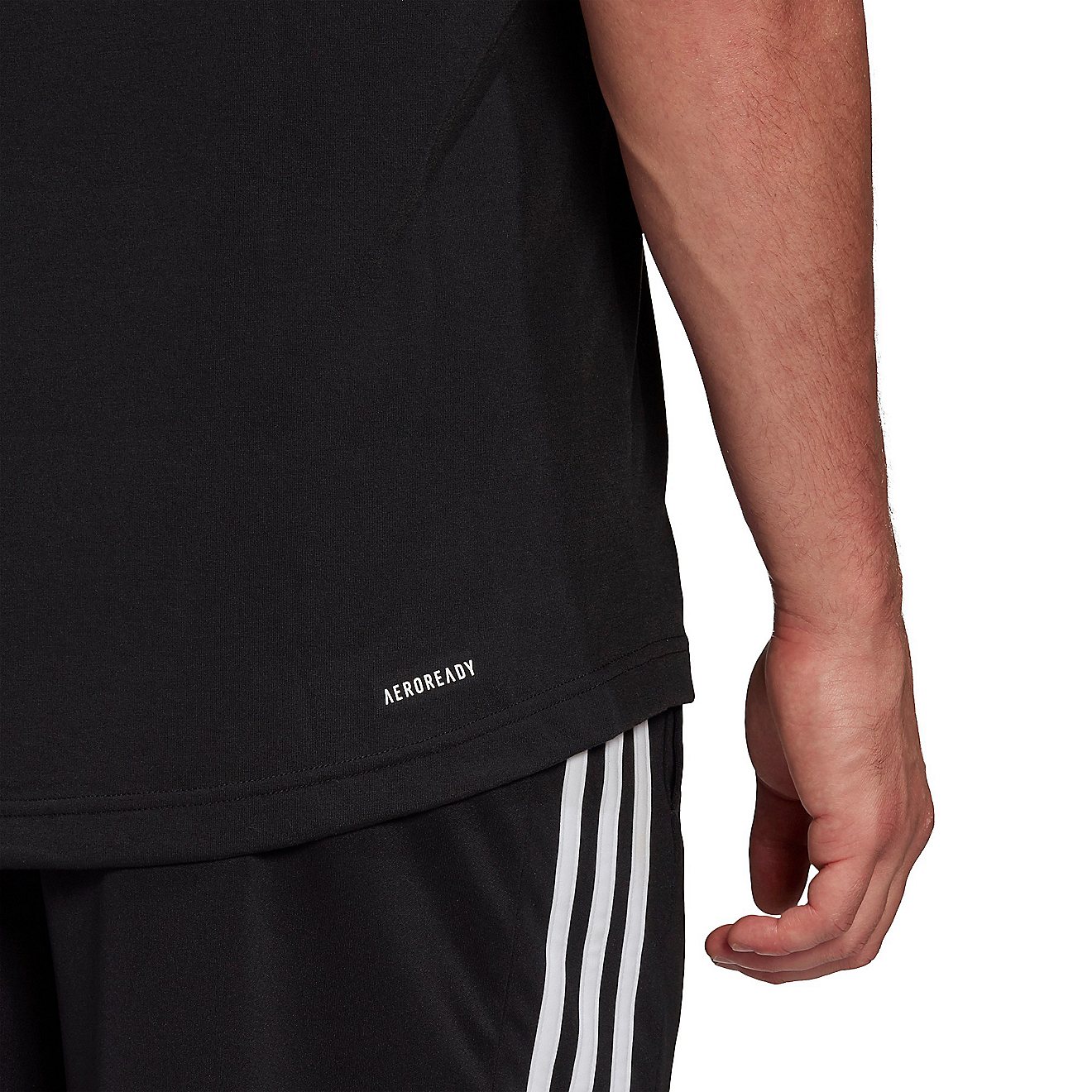 Adidas Men’s D2M FR Training Short Sleeve T Shirt                                                                              - view number 6