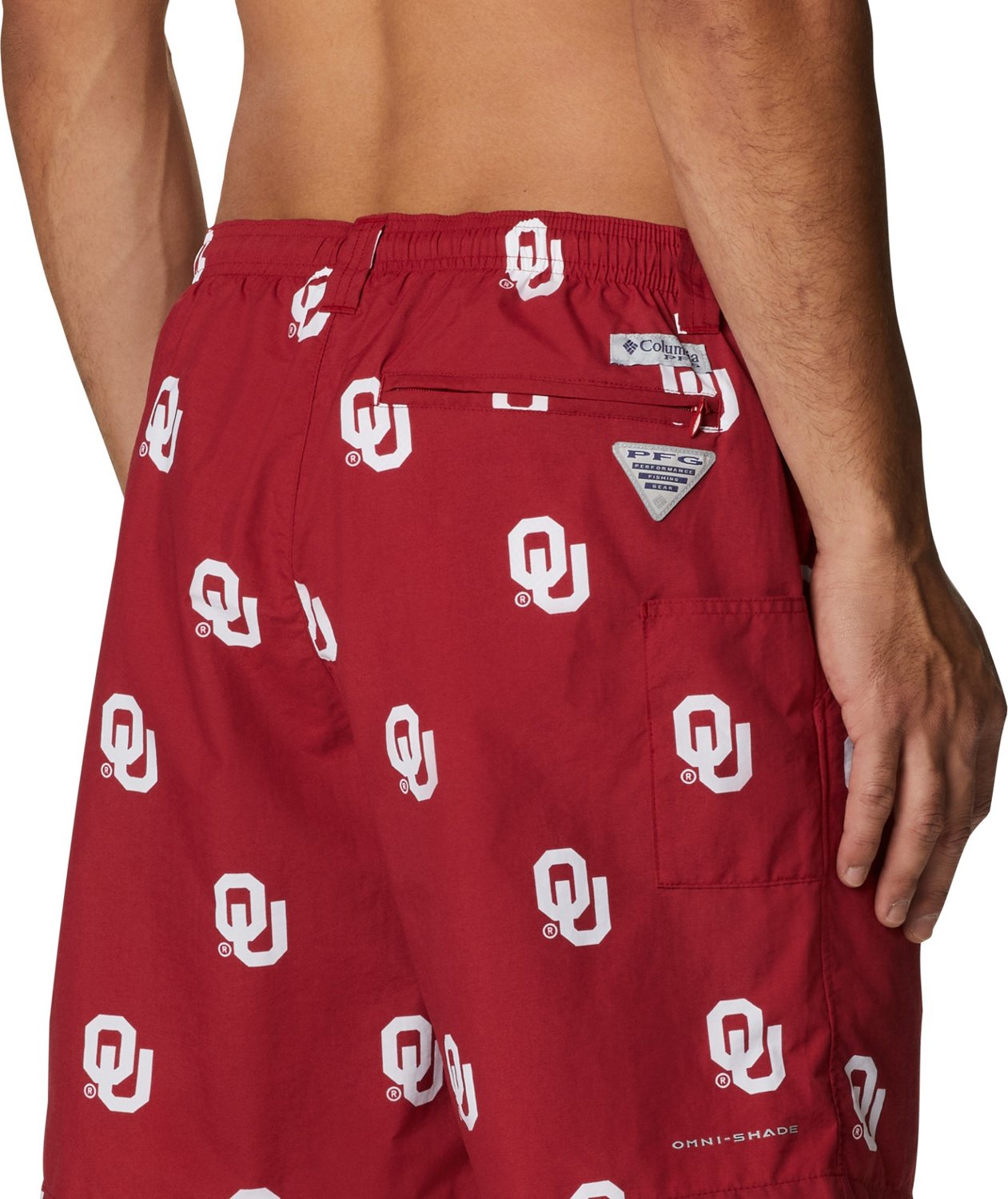 Columbia Sportswear Men's University of Oklahoma Backcast II Printed Shorts - view number 2