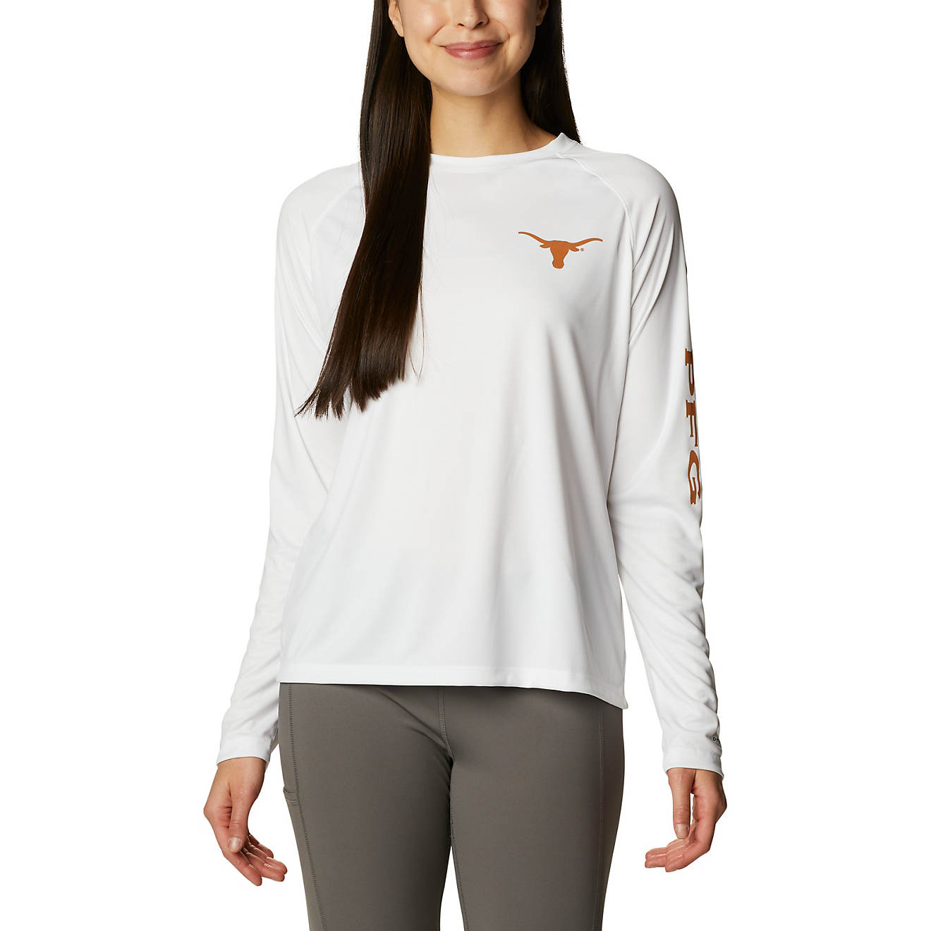 Columbia Sportswear Women's University of Texas Tidal Long Sleeve T-shirt                                                        - view number 1