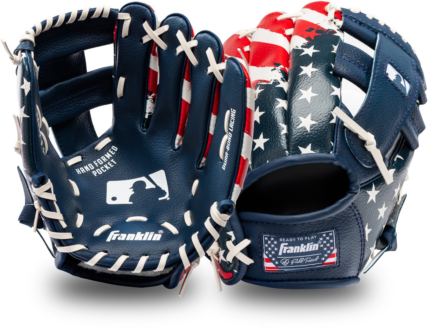 Franklin MLB USA Fielding Glove with Ball                                                                                        - view number 1 selected