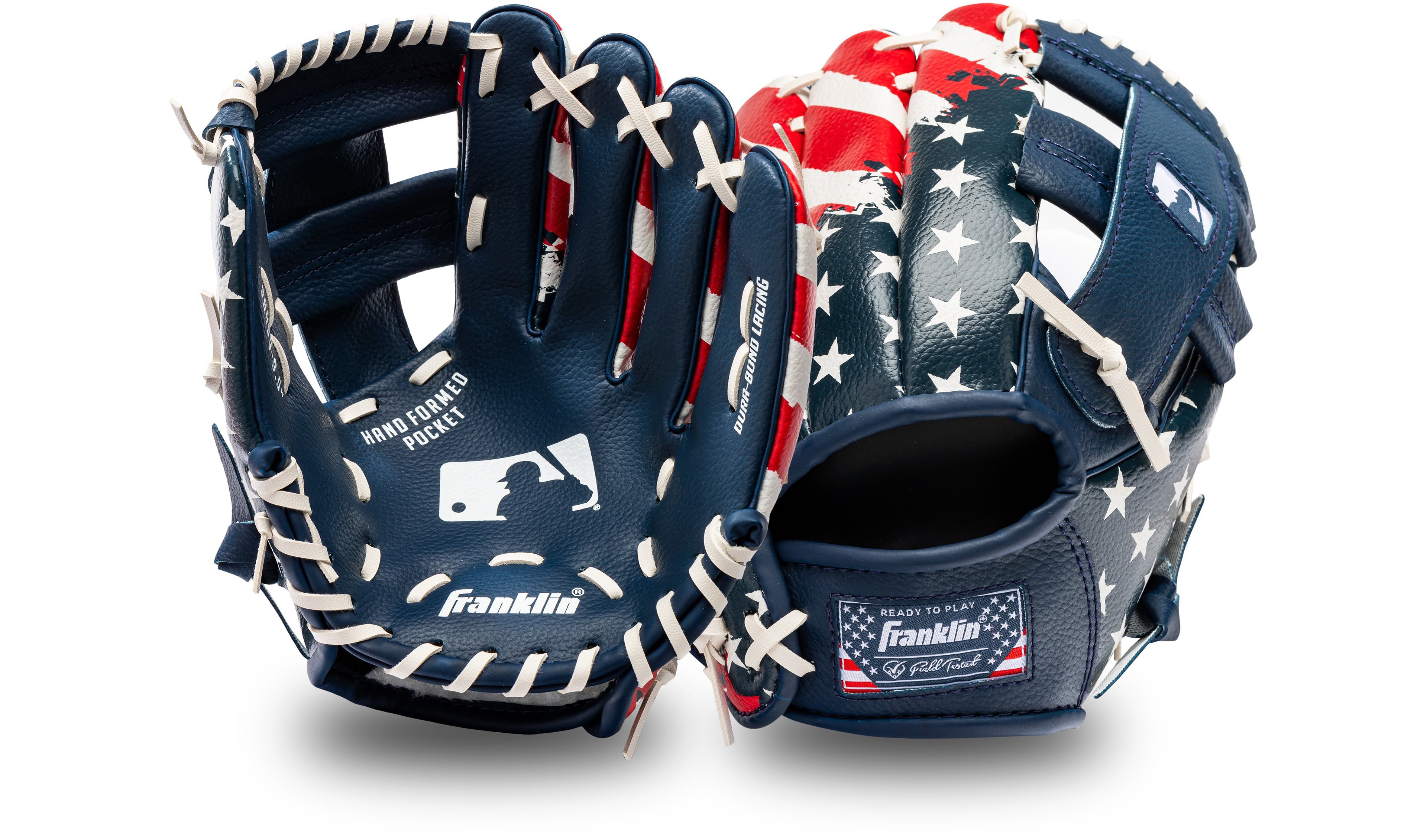 Franklin MLB USA Fielding Glove with Ball