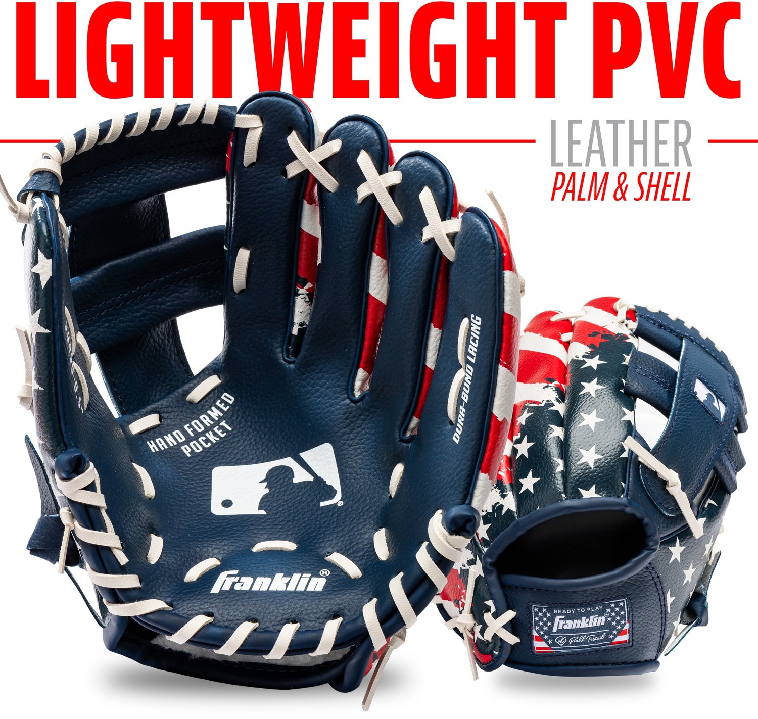 Franklin MLB USA Fielding Glove with Ball - view number 4
