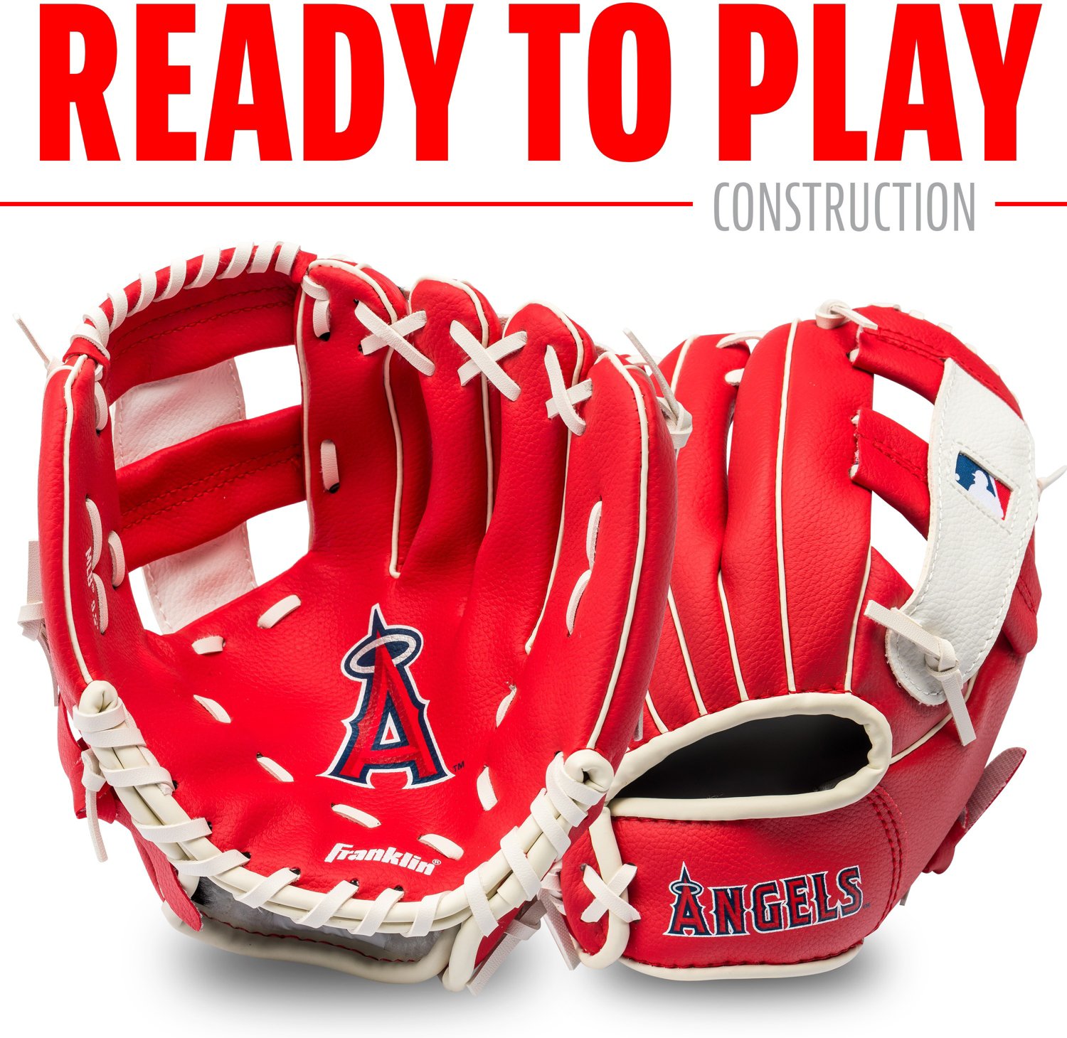 Franklin Youth MLB Los Angeles Angels T-ball Glove and Ball Set                                                                  - view number 2