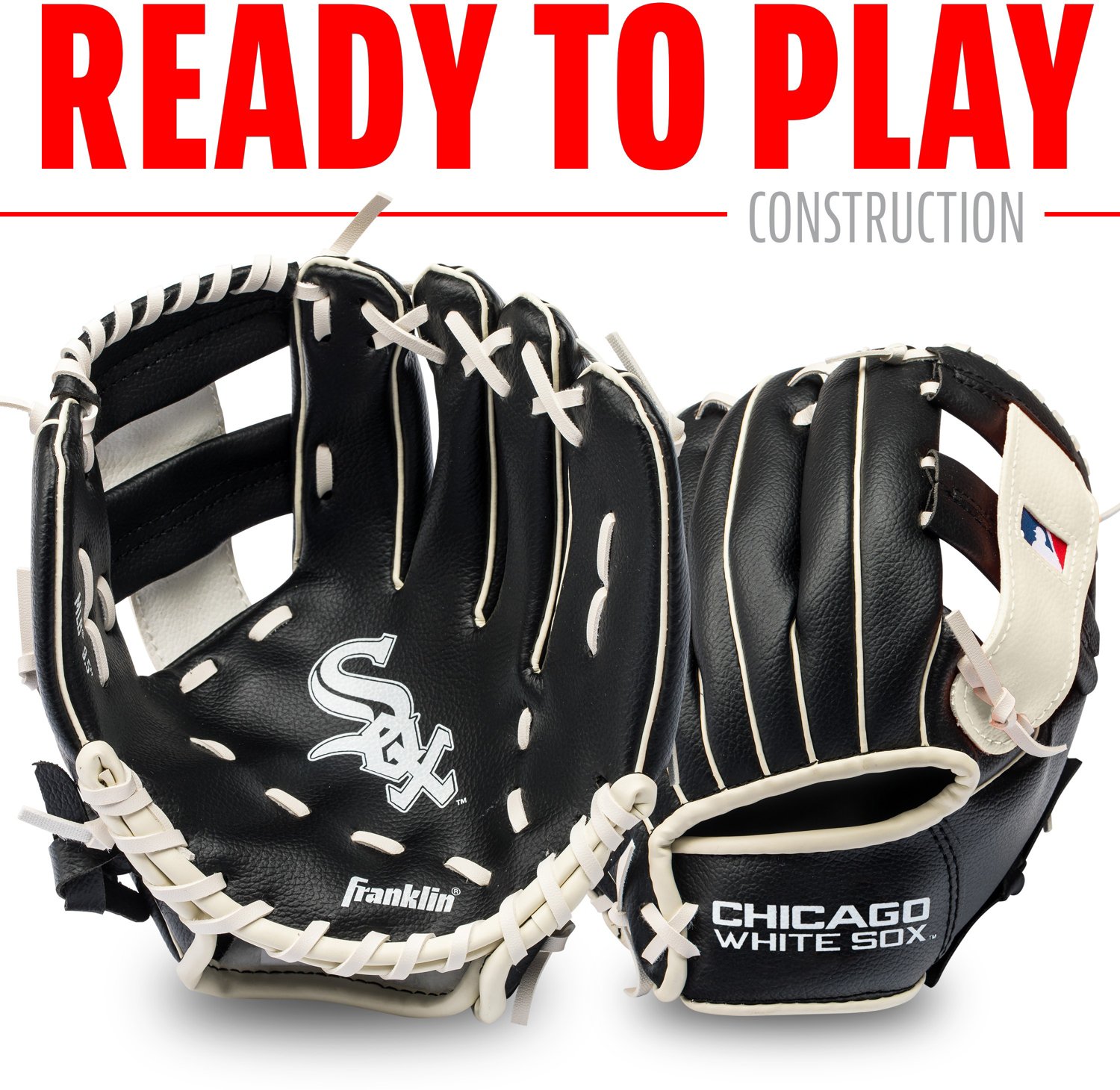 Franklin Youth MLB Chicago White Sox T-ball Glove and Ball Set - view number 3