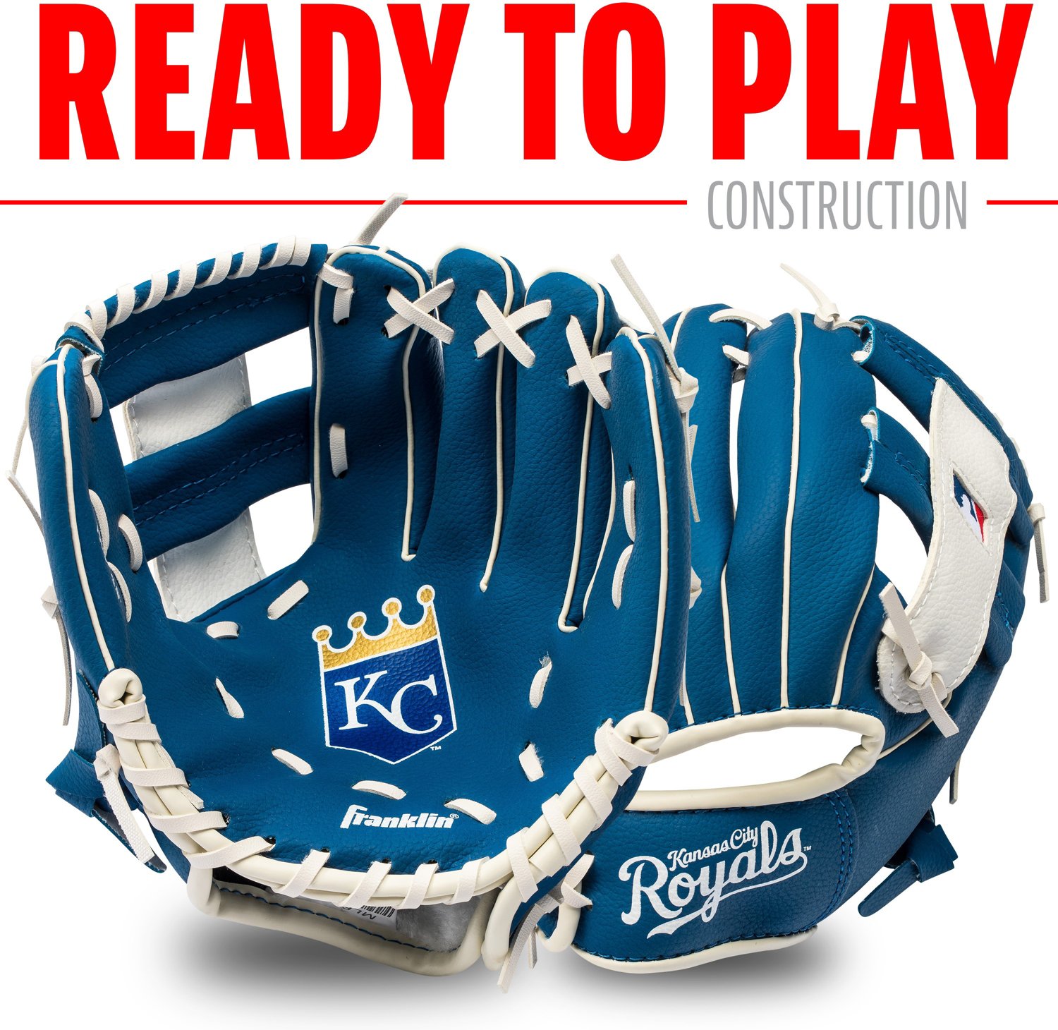 Franklin Youth Kansas City Royals Teeball Glove and Ball Set