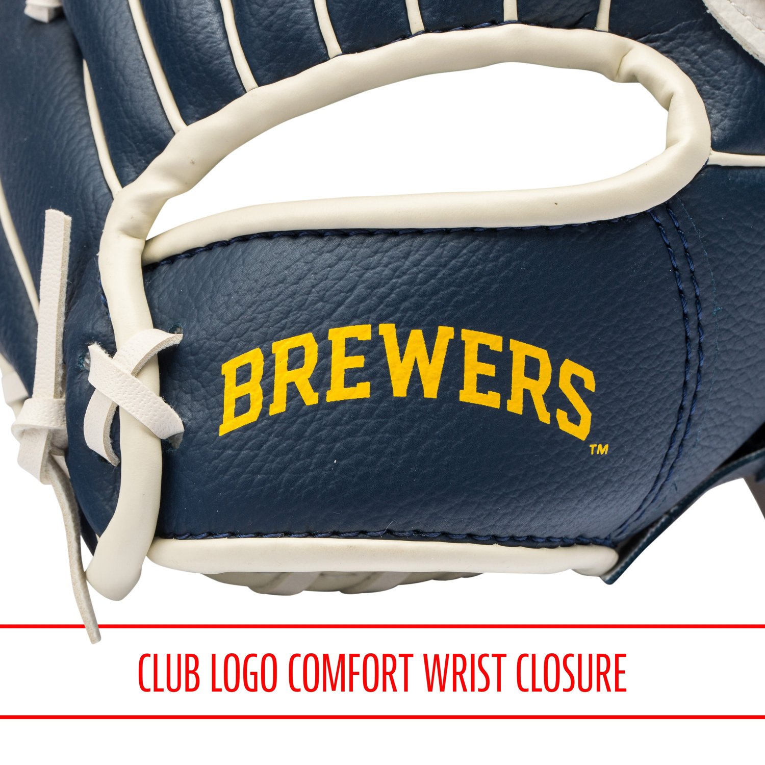 Franklin Youth MLB Milwaukee Brewers T-ball Glove and Ball Set