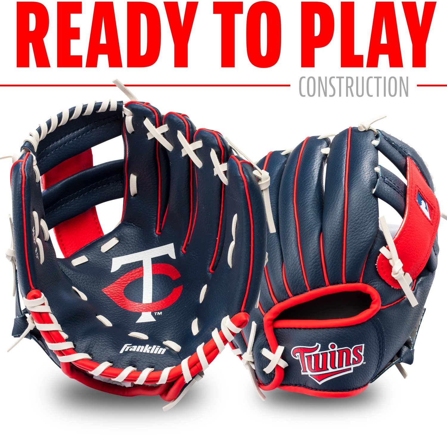 Franklin Youth MLB Minnesota Twins T-ball Glove and Ball Set                                                                     - view number 3