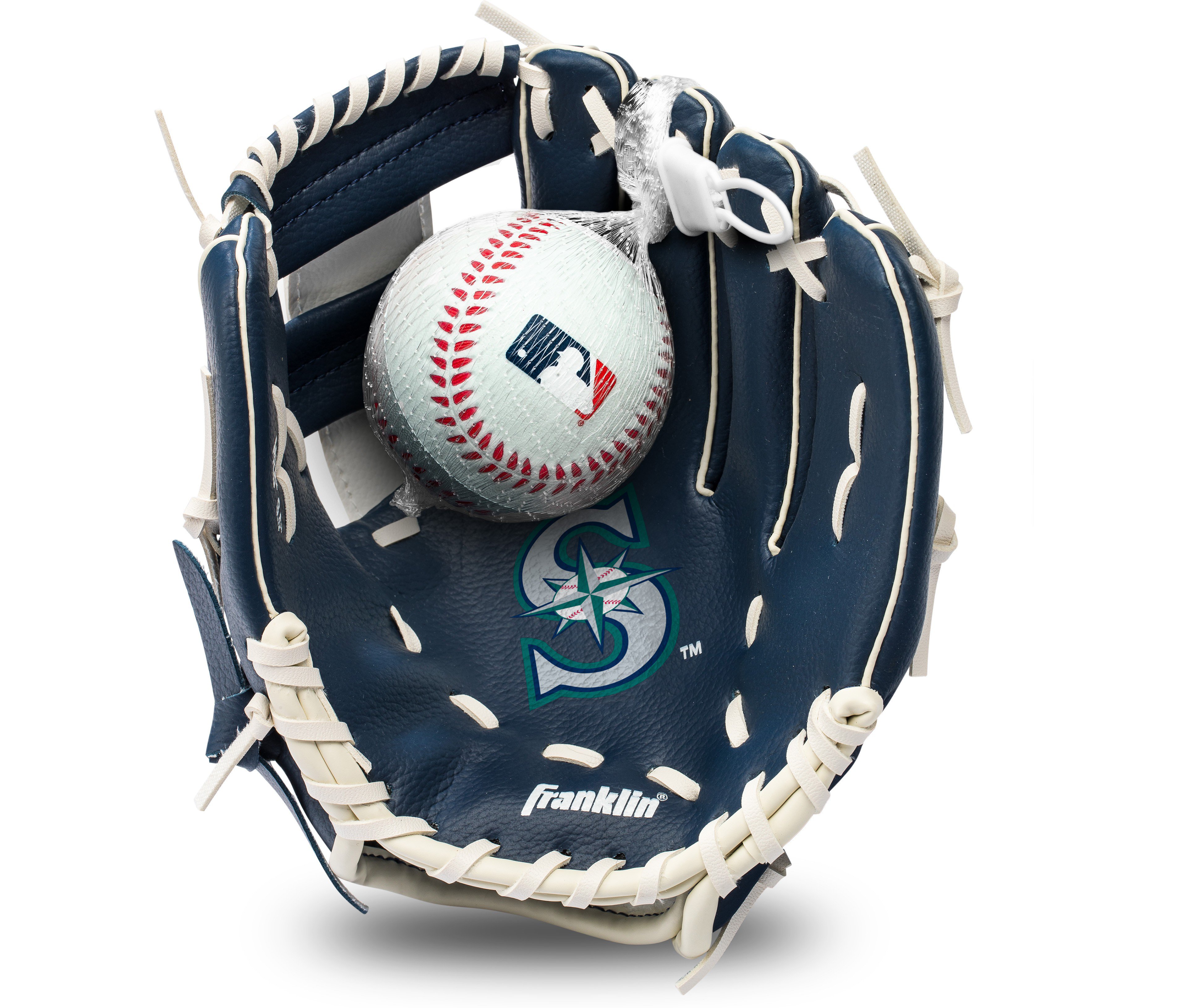 Franklin Youth MLB Seattle Mariners T-ball Glove and Ball Set