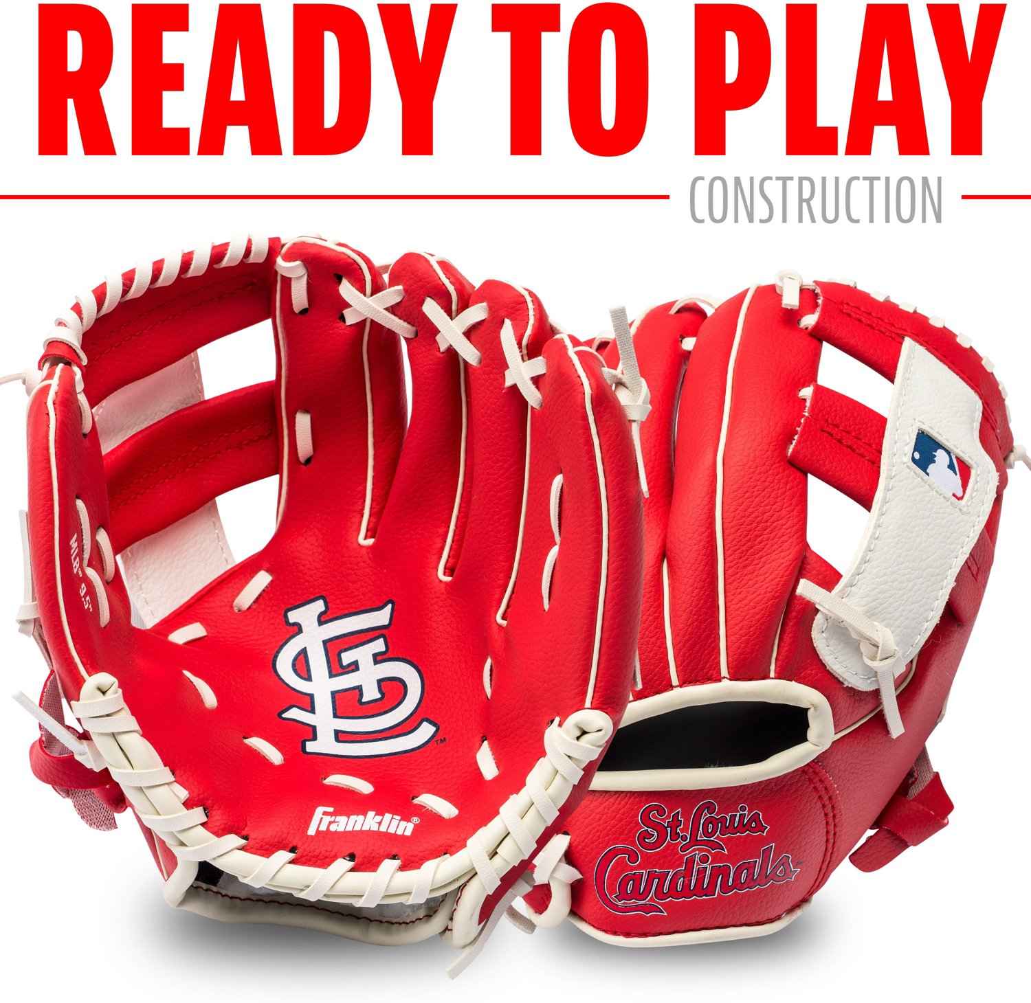 Franklin Youth MLB St. Louis Cardinals T-ball Glove and Ball Set                                                                 - view number 3