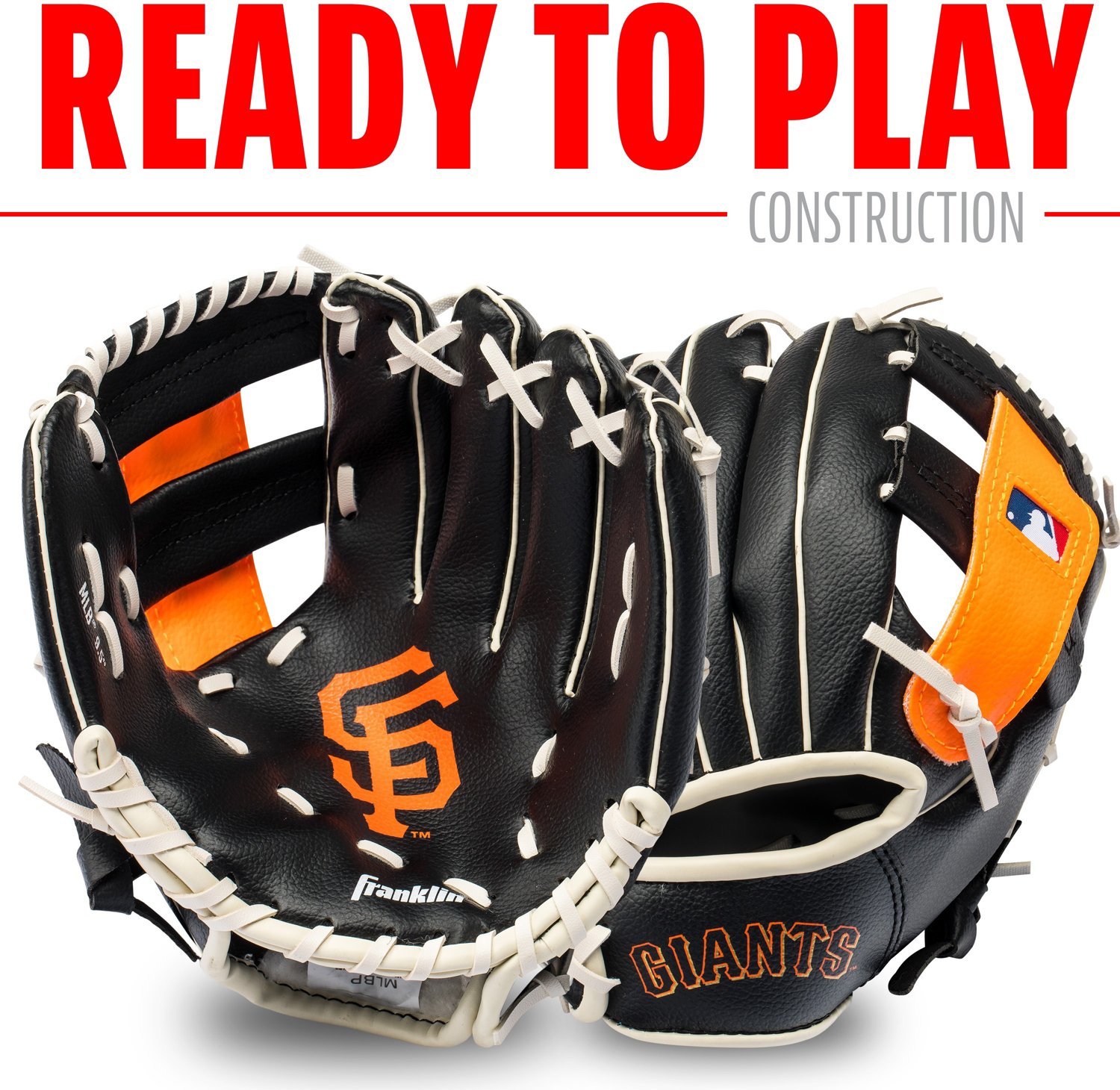 Franklin Youth MLB San Francisco Giants T-ball Glove and Ball Set - view number 3