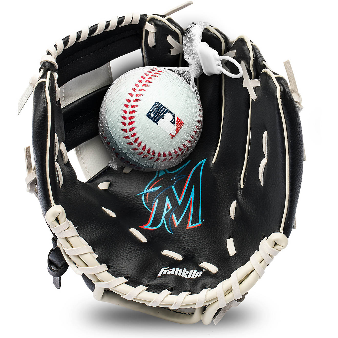 Franklin Youth MLB Miami Marlins T-ball Glove and Ball Set                                                                       - view number 1