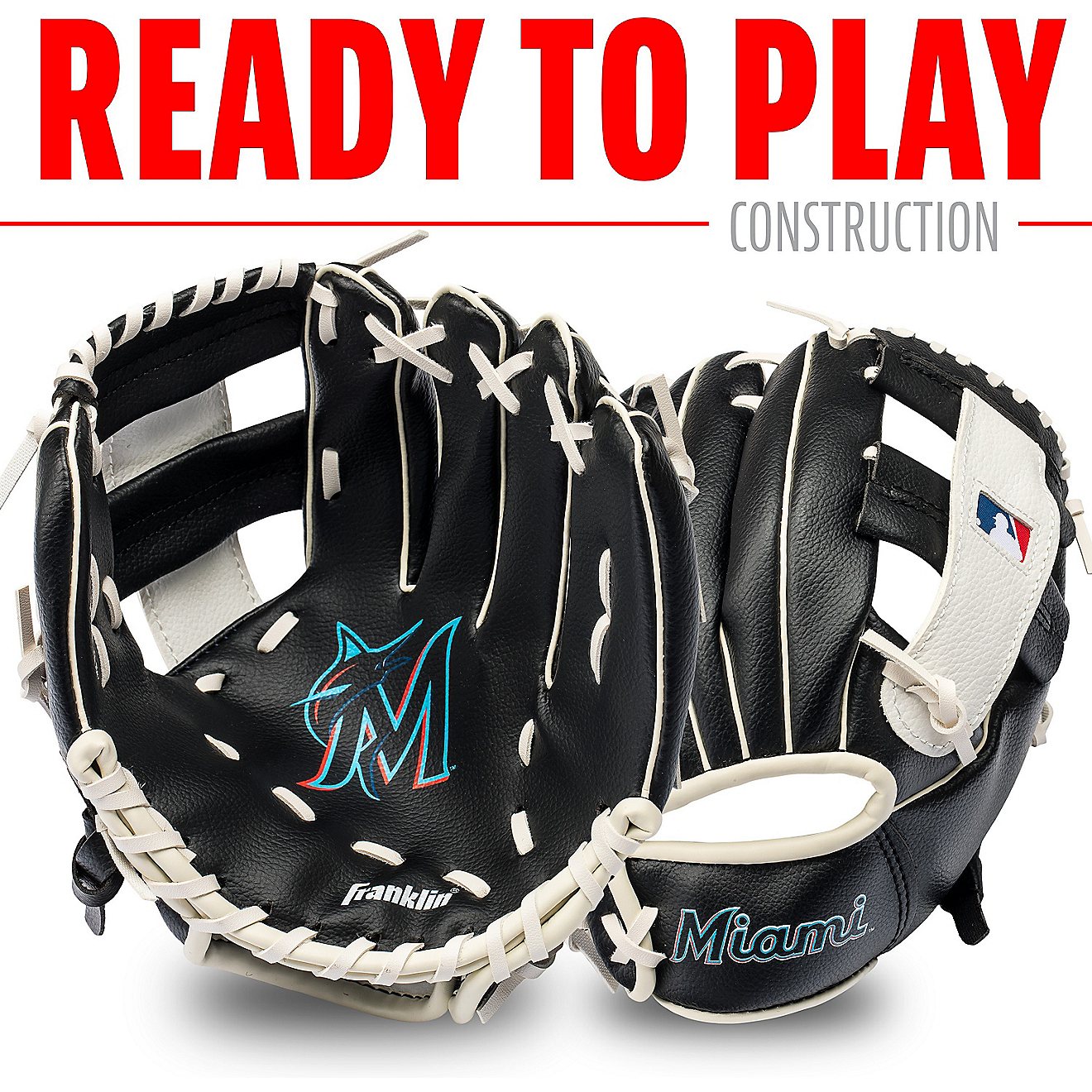 Franklin Youth MLB Miami Marlins T-ball Glove and Ball Set                                                                       - view number 3