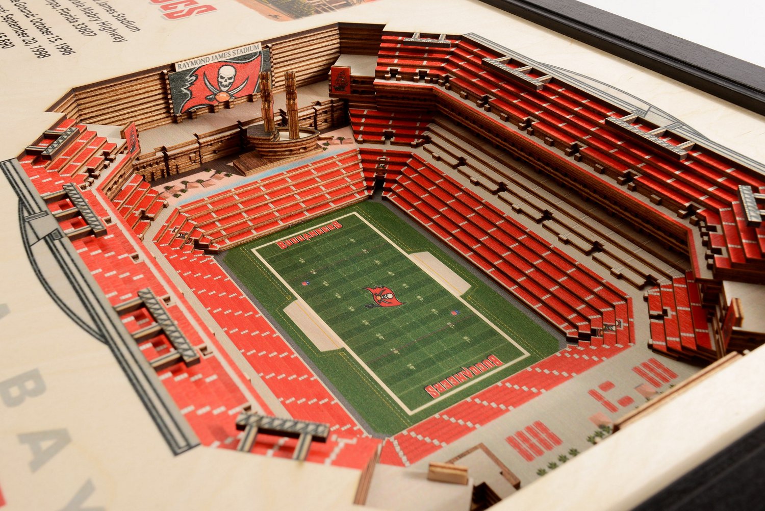 YouTheFan Tampa Bay Buccaneers Raymond James Stadium 3-D Stadium Banner - view number 3