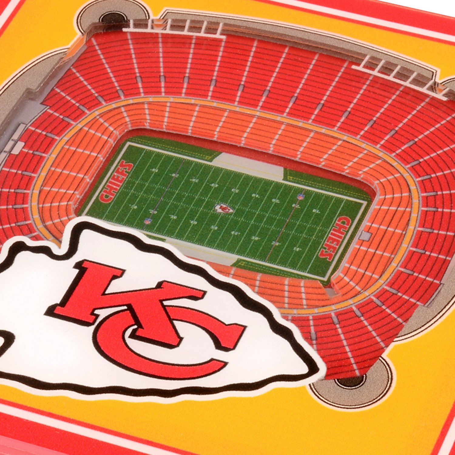 YouTheFan Kansas City Chiefs 3-D StadiumViews Coasters 2-Pack                                                                    - view number 2
