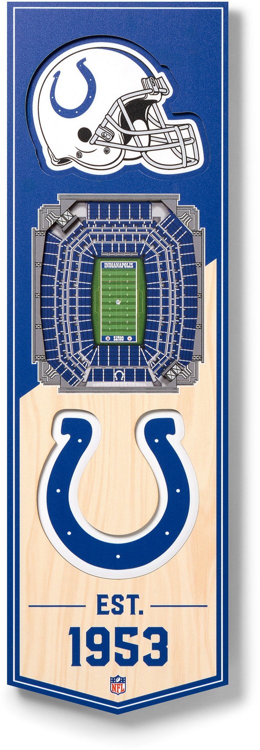 YouTheFan Indianapolis Colts 6" x 19" 3-D Stadium Banner