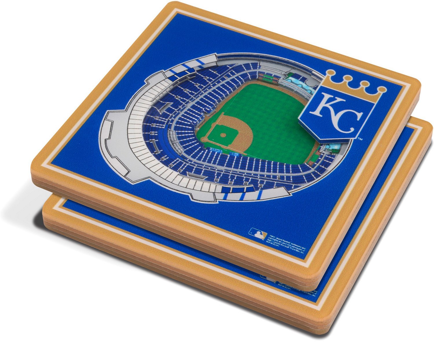 YouTheFan Los Angeles Dodgers 3-D StadiumViews Coasters 2-Pack