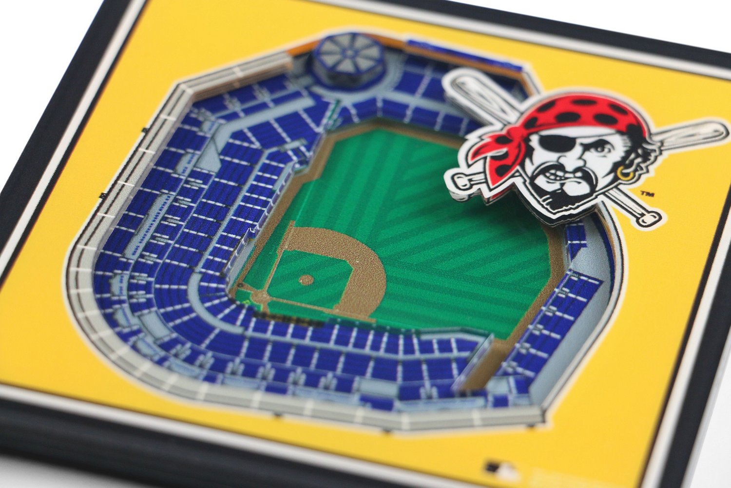 YouTheFan Pittsburgh Pirates 3-D Stadium Views 2-Piece Coaster Set - view number 2