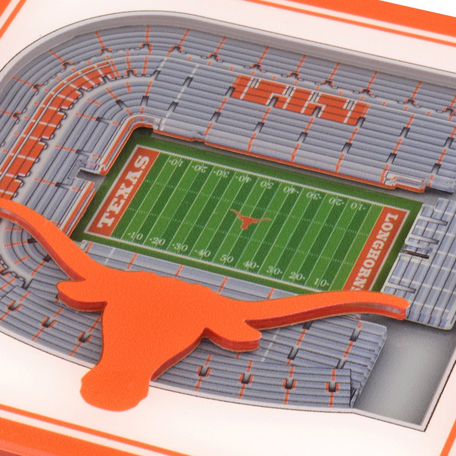 YouTheFan University of Texas 3-D Stadium Views 2-Piece Coaster Set