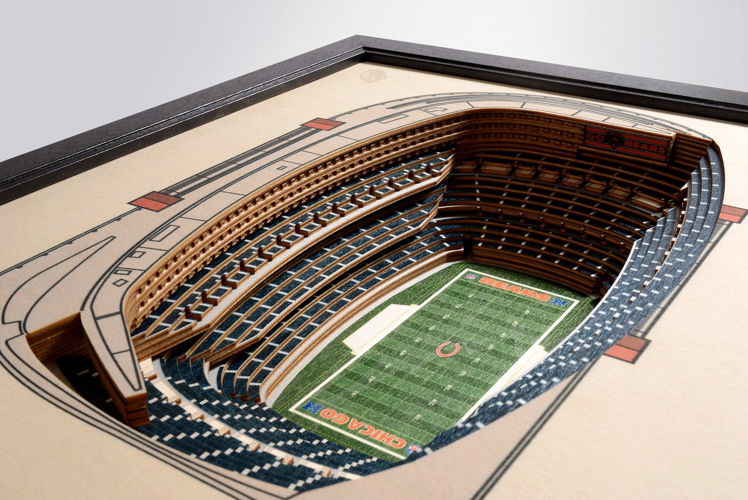 YouTheFan Chicago Bears Soldier Field 3-D Stadium Banner                                                                         - view number 3