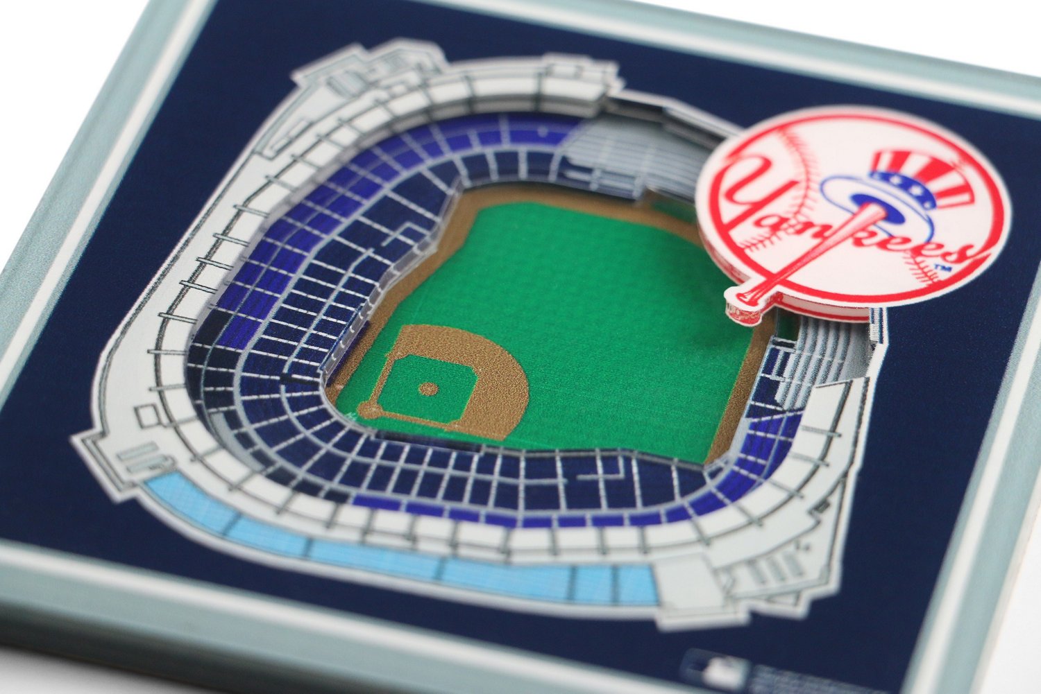 YouTheFan New York Yankees 3-D Stadium Views 2-Piece Coaster Set - view number 2