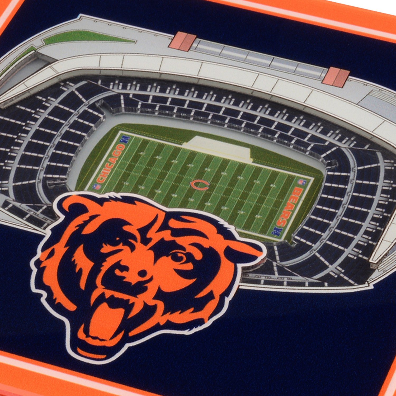 YouTheFan Chicago Bears 3-D StadiumViews Coasters 2-Pack                                                                         - view number 2