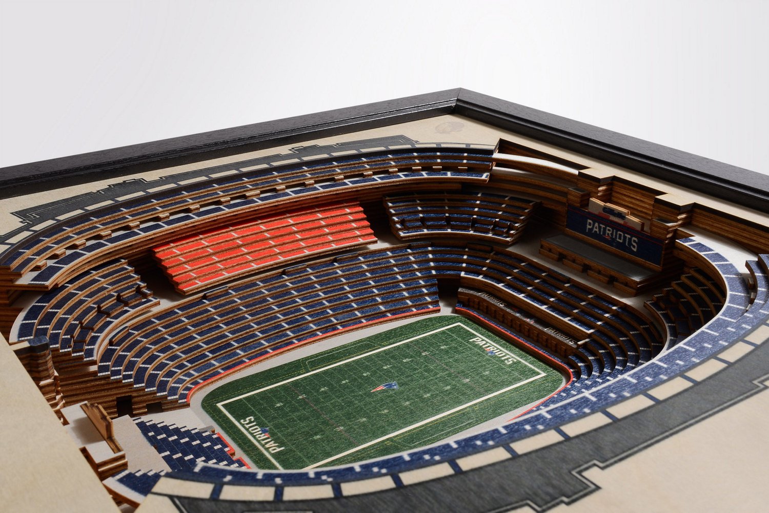 YouTheFan New England Patriots 25-Layer StadiumViews 3-D Wall Art - view number 3