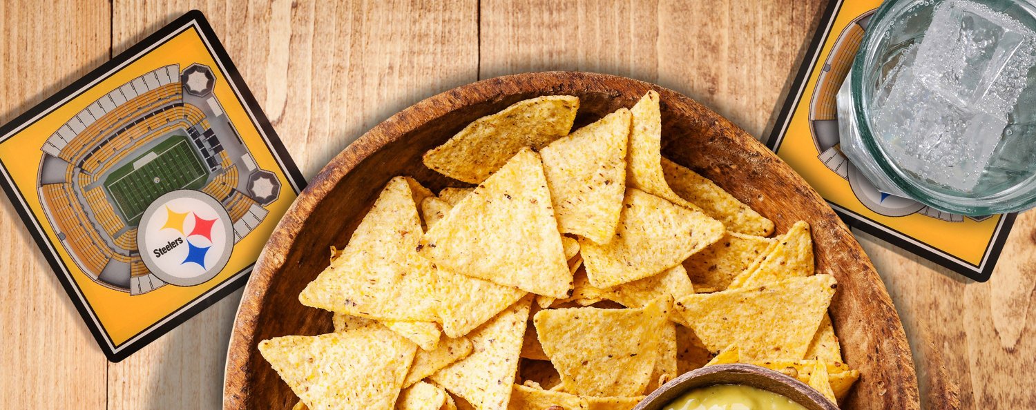 YouTheFan Pittsburgh Steelers 3-D Stadium Views 2-Piece Coaster Set                                                              - view number 3