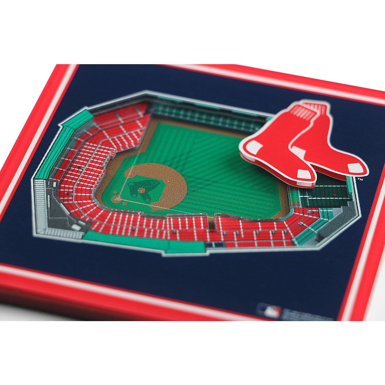 YouTheFan Boston Red Sox 3-D Stadium Views 2-Piece Coaster Set                                                                   - view number 2