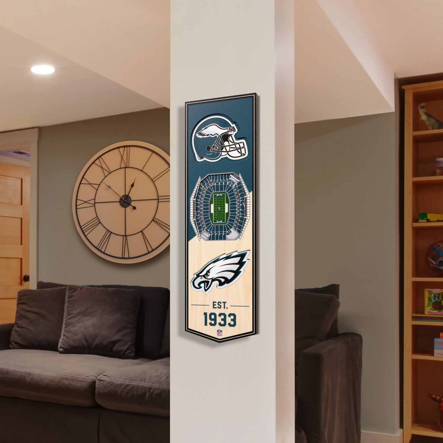 YouTheFan Philadelphia Eagles 6" x 19" 3-D Stadium Banner                                                                        - view number 2