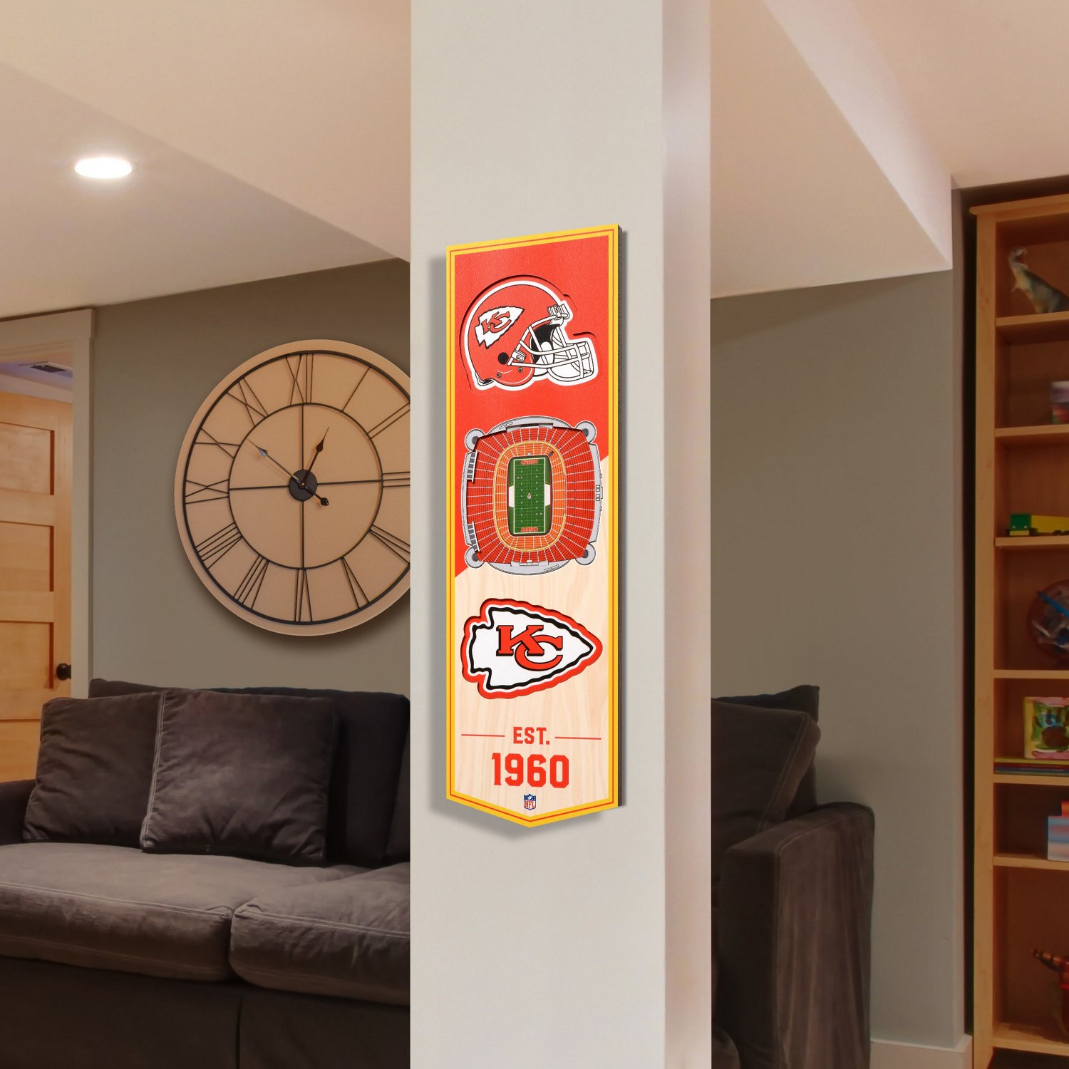 YouTheFan Kansas City Chiefs 6" x 19" 3-D Stadium Banner                                                                         - view number 2