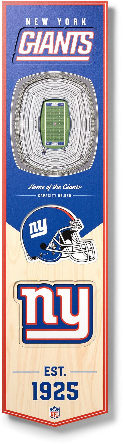 YouTheFan New York Giants 8 in x 32 in 3-D Stadium Banner                                                                        - view number 1 selected