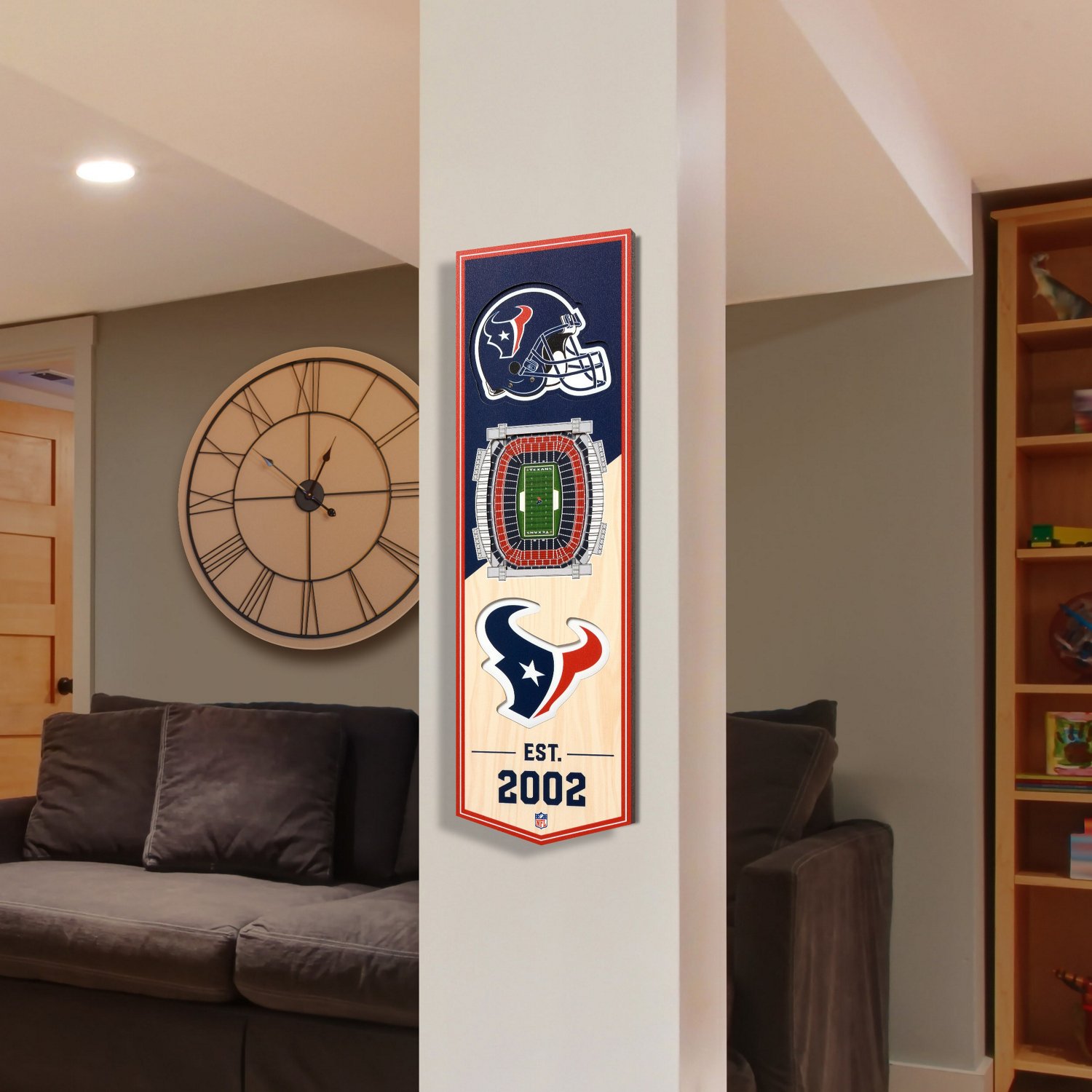 YouTheFan Houston Texans 6 x 19 in 3-D Stadium Banner                                                                            - view number 2