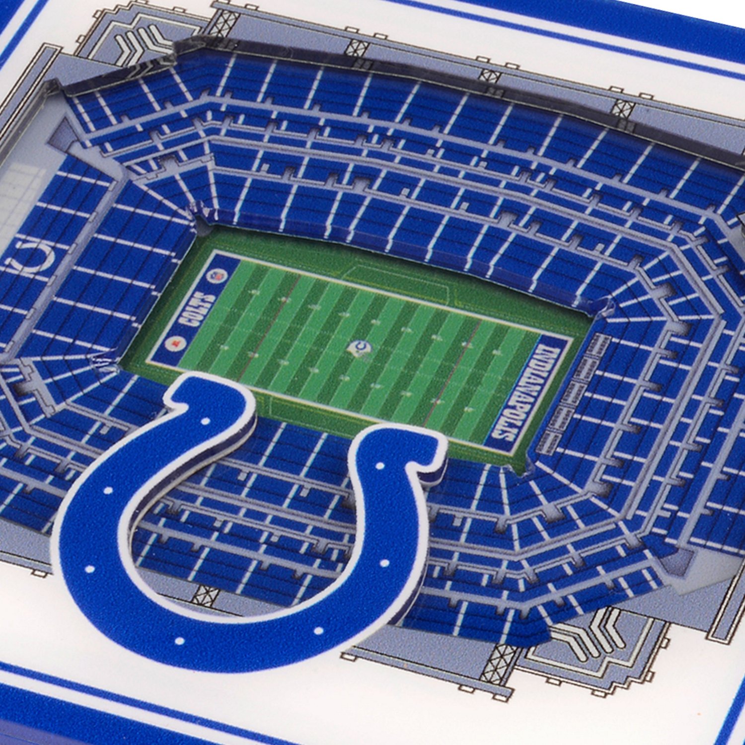 YouTheFan Indianapolis Colts 3-D StadiumViews Coasters 2-Pack                                                                    - view number 2