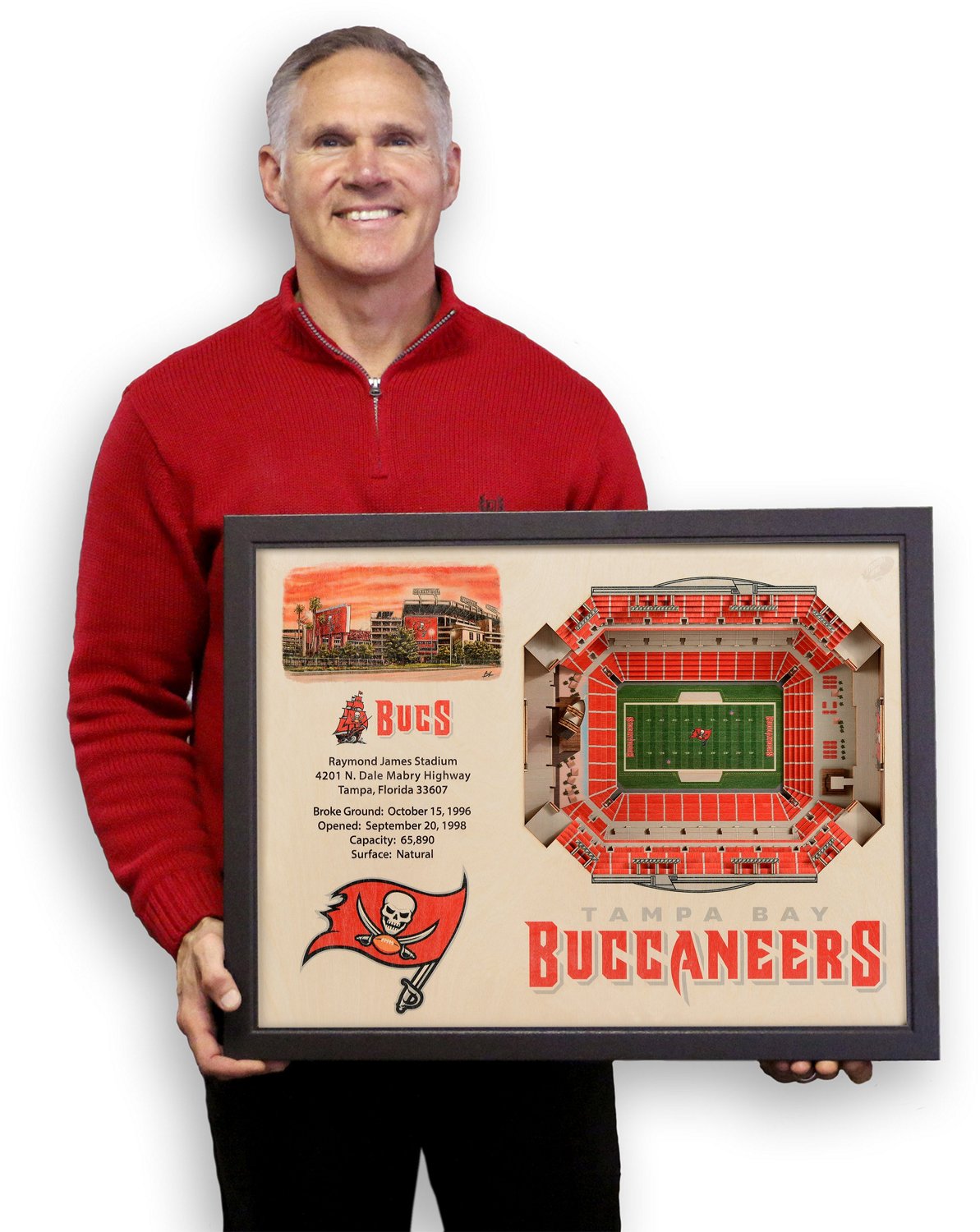 YouTheFan Tampa Bay Buccaneers Raymond James Stadium 3-D Stadium Banner - view number 5