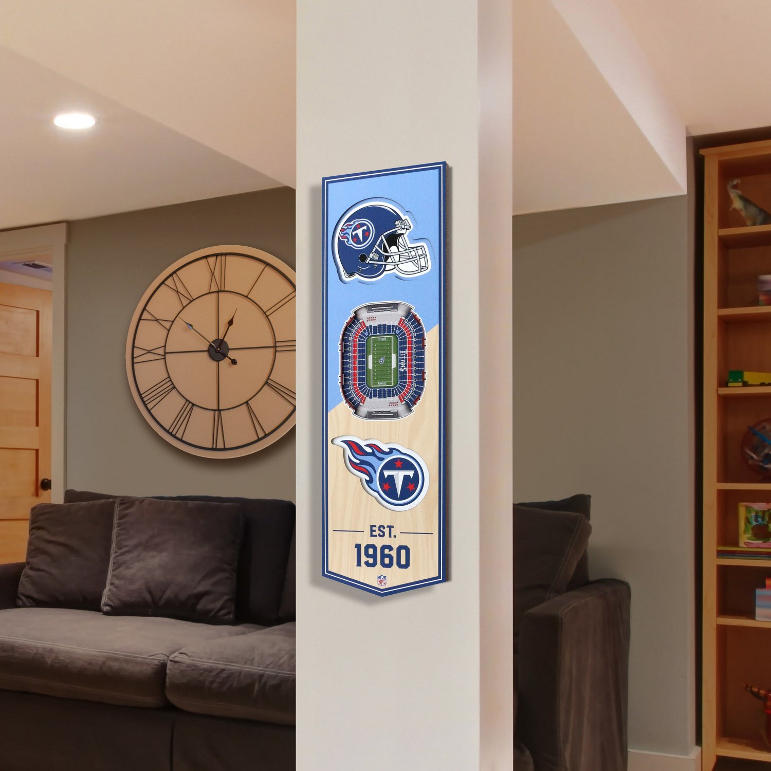 YouTheFan Tennessee Titans 6 x 19 in 3-D Stadium Banner                                                                          - view number 2