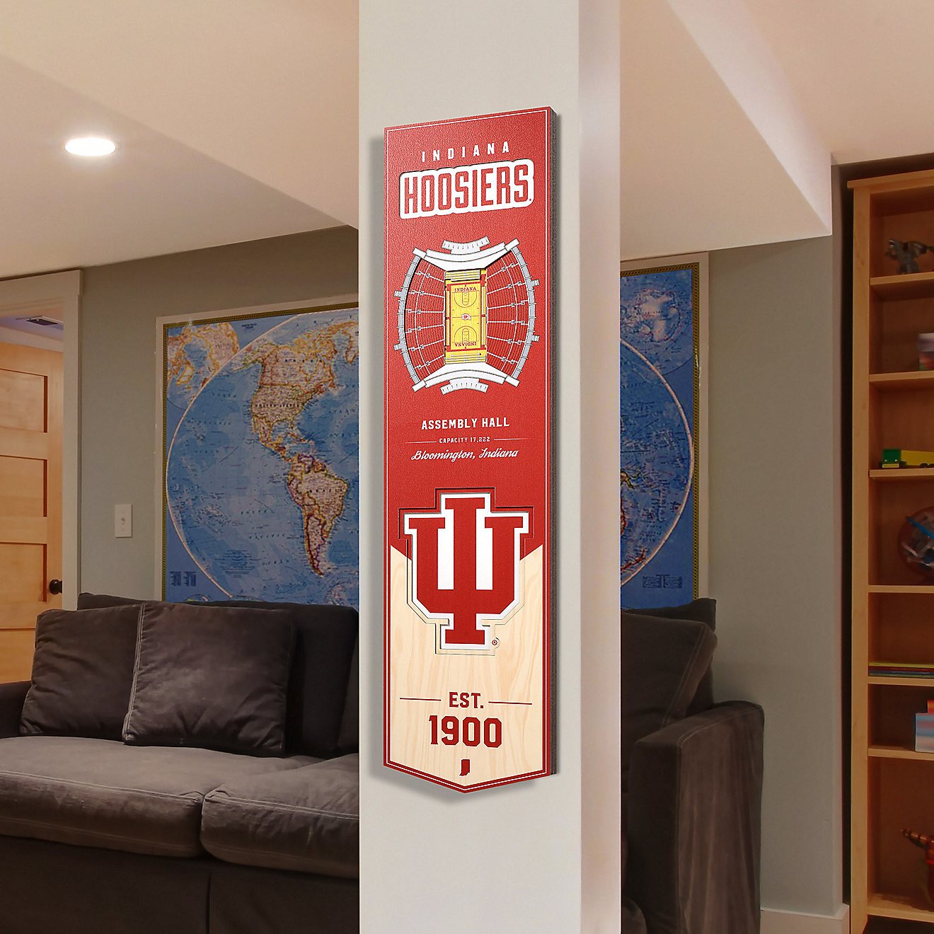 YouTheFan Indiana University 8 in x 32 in 3-D Stadium Banner                                                                     - view number 2