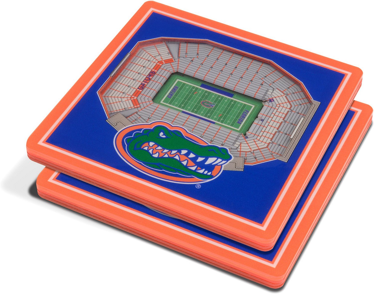 YouTheFan University of Florida 3-D StadiumViews Coasters 2-Pack