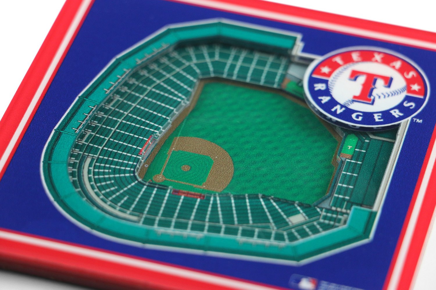 YouTheFan Texas Rangers 3-D Stadium Views 2-Piece Coaster Set - view number 2