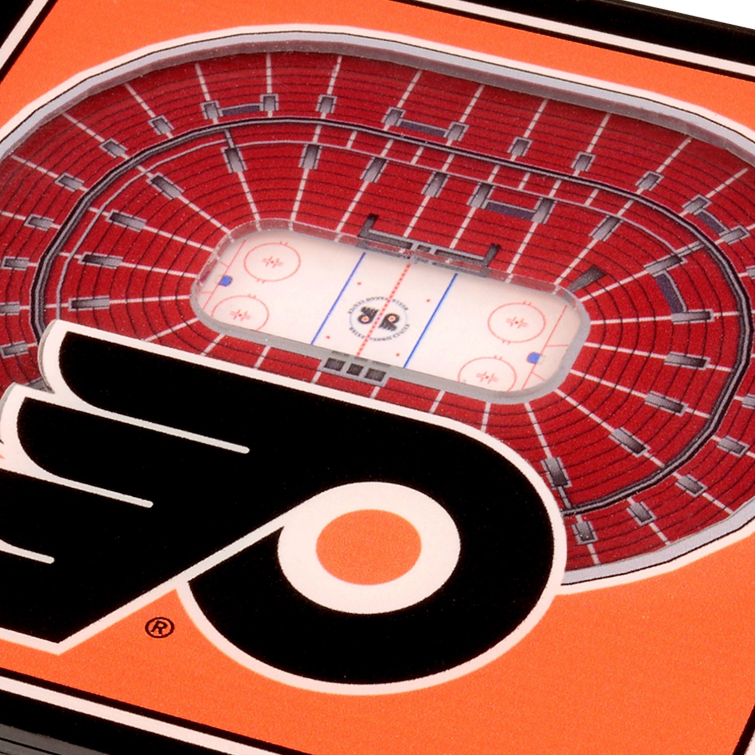YouTheFan Philadelphia Flyers 3-D StadiumViews 2-Piece Coaster Set - view number 2