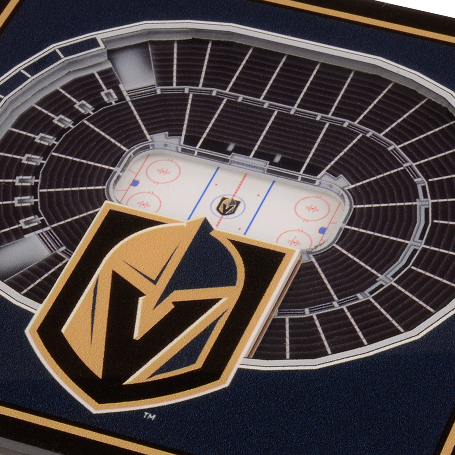 YouTheFan Vegas Golden Knights 3-D StadiumViews 2-Piece Coaster Set - view number 2