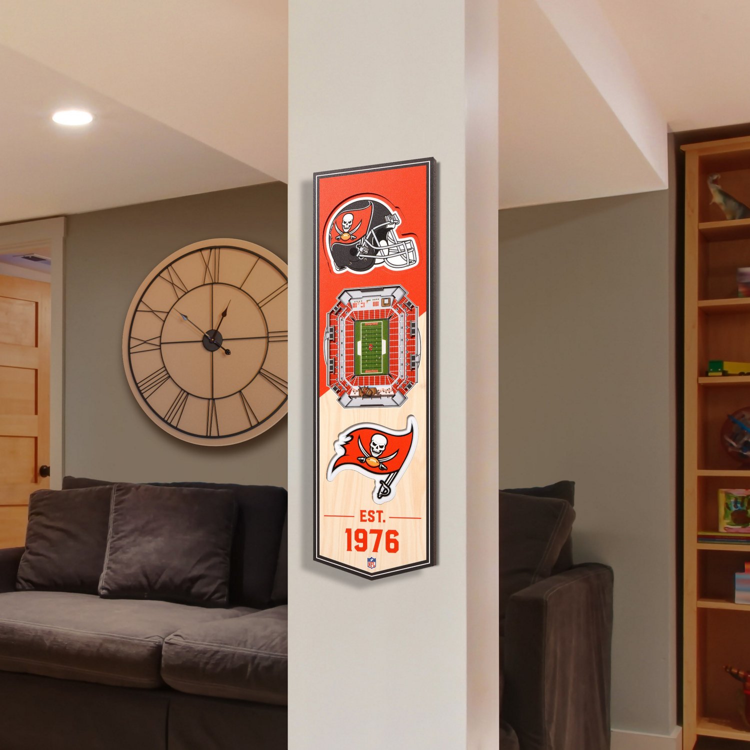 YouTheFan Tampa Bay Buccaneers 6" x 19" 3-D Stadium Banner                                                                       - view number 2