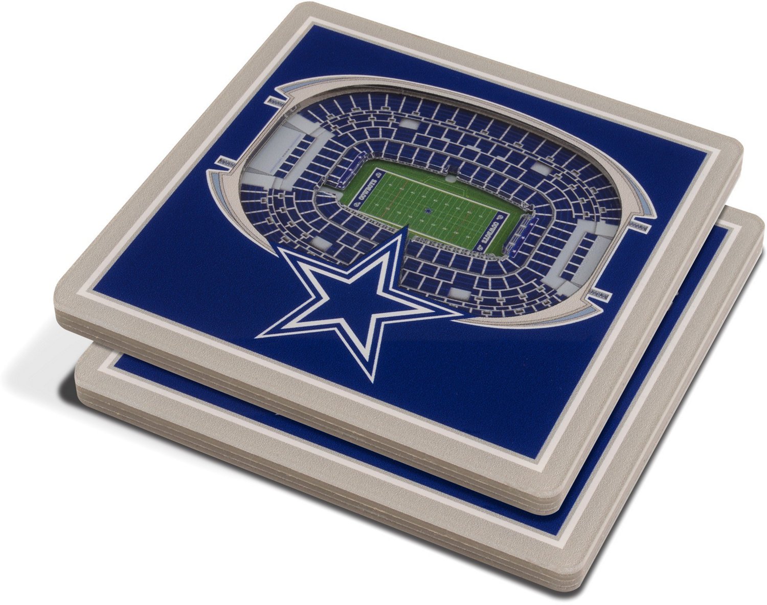 YouTheFan Dallas Cowboys 3D StadiumViews Coasters 2Pack Academy