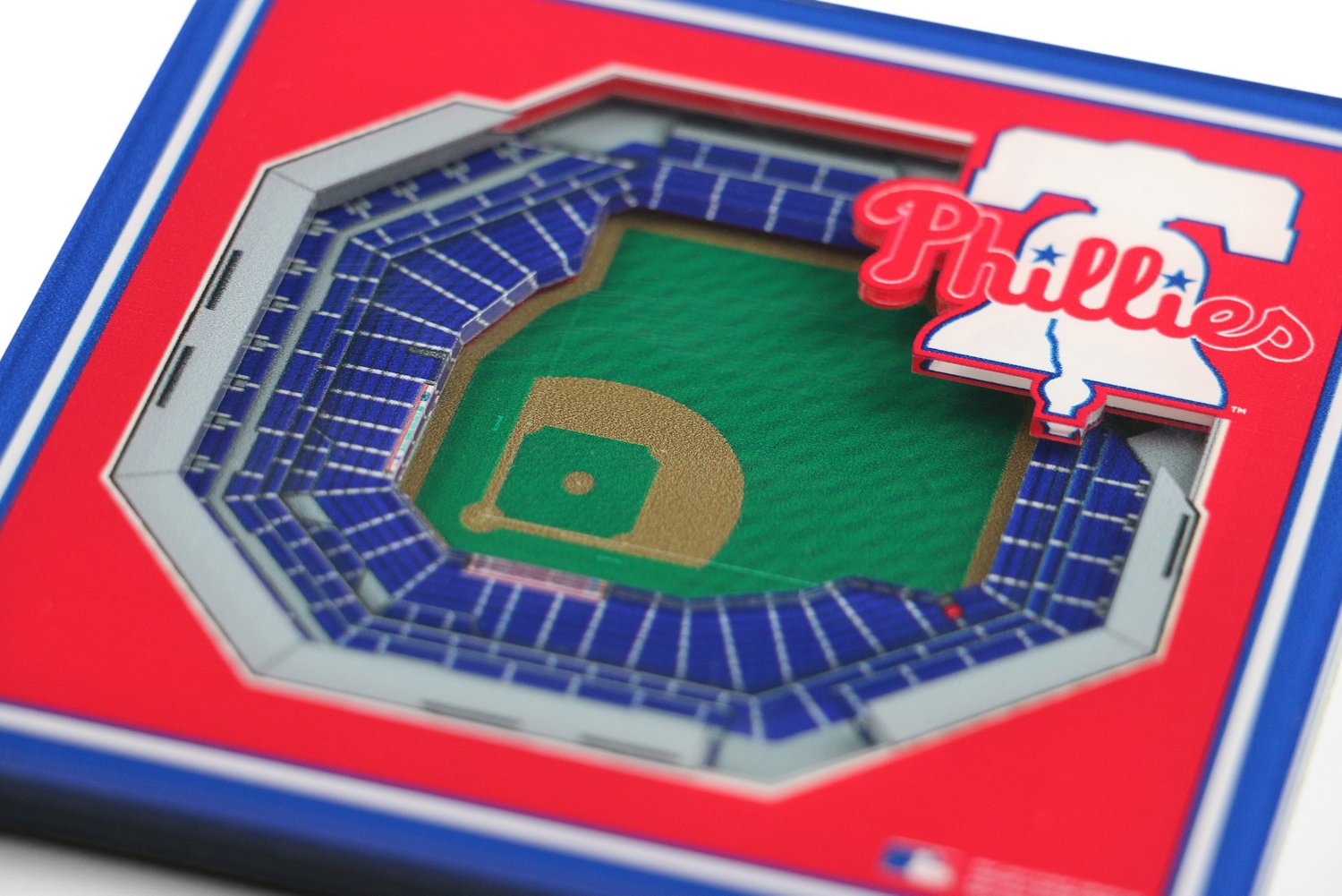 YouTheFan Philadelphia Phillies 3-D Stadium Views 2-Piece Coaster Set - view number 2