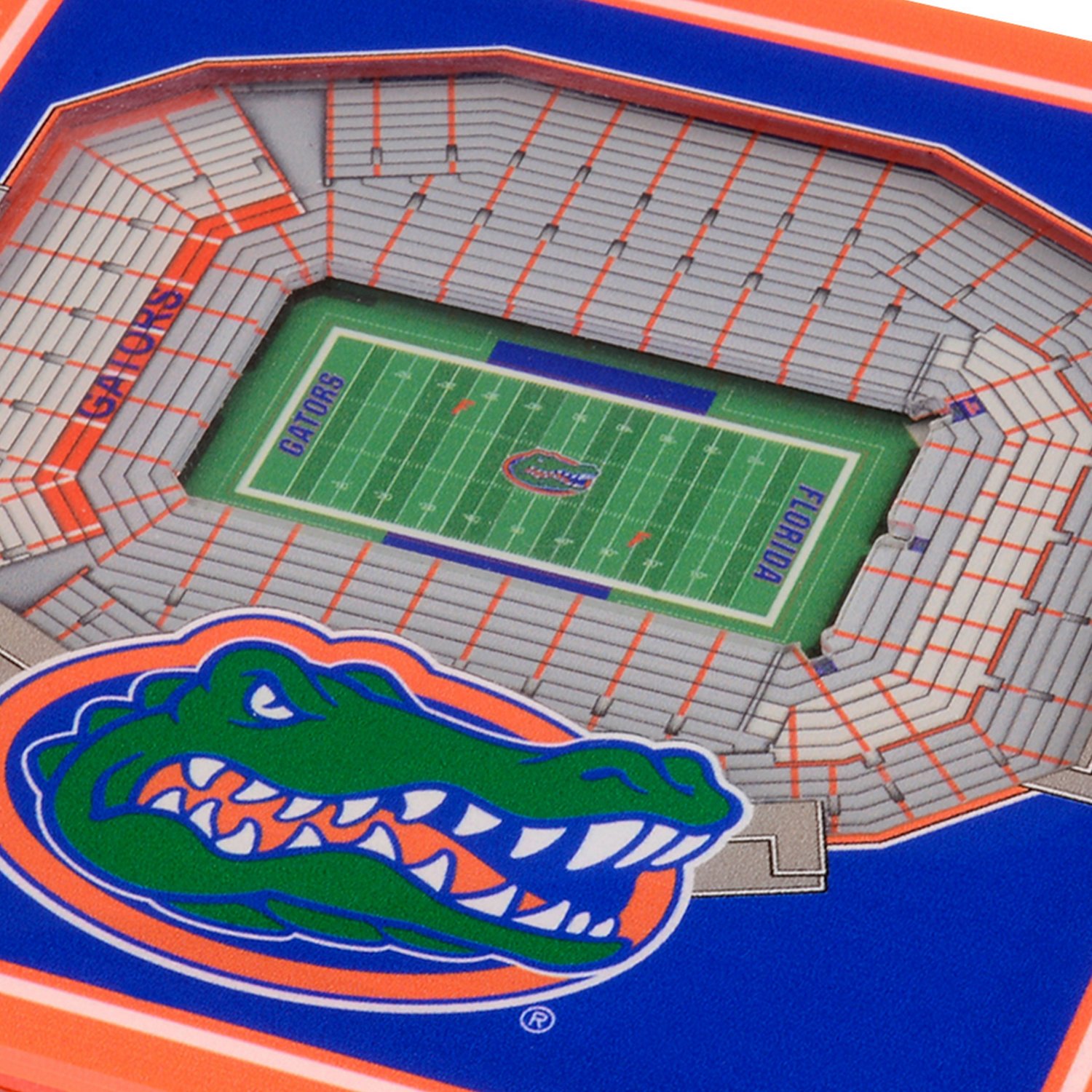 YouTheFan University of Florida 3-D StadiumViews Coasters 2-Pack