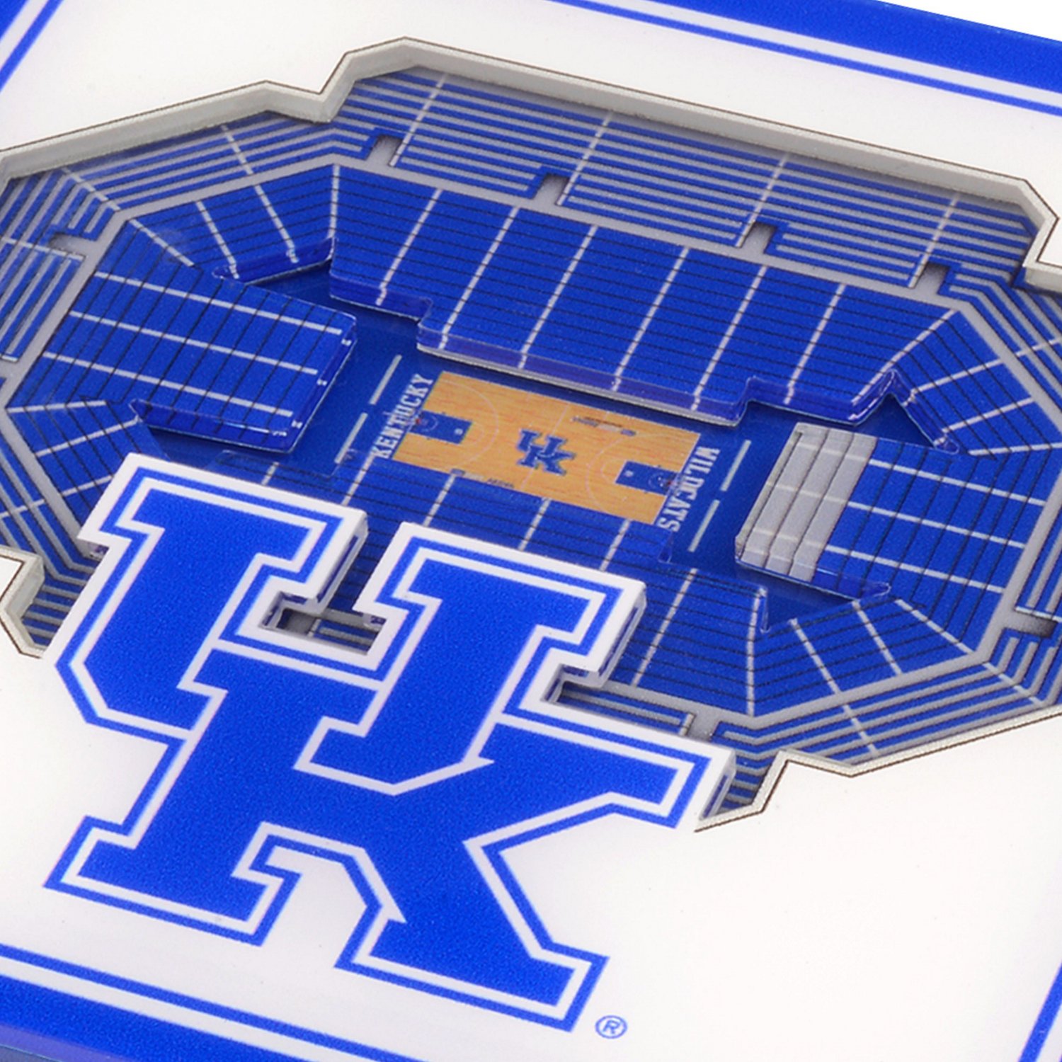 YouTheFan University of Kentucky 3-D StadiumViews 2-Piece Coaster Set