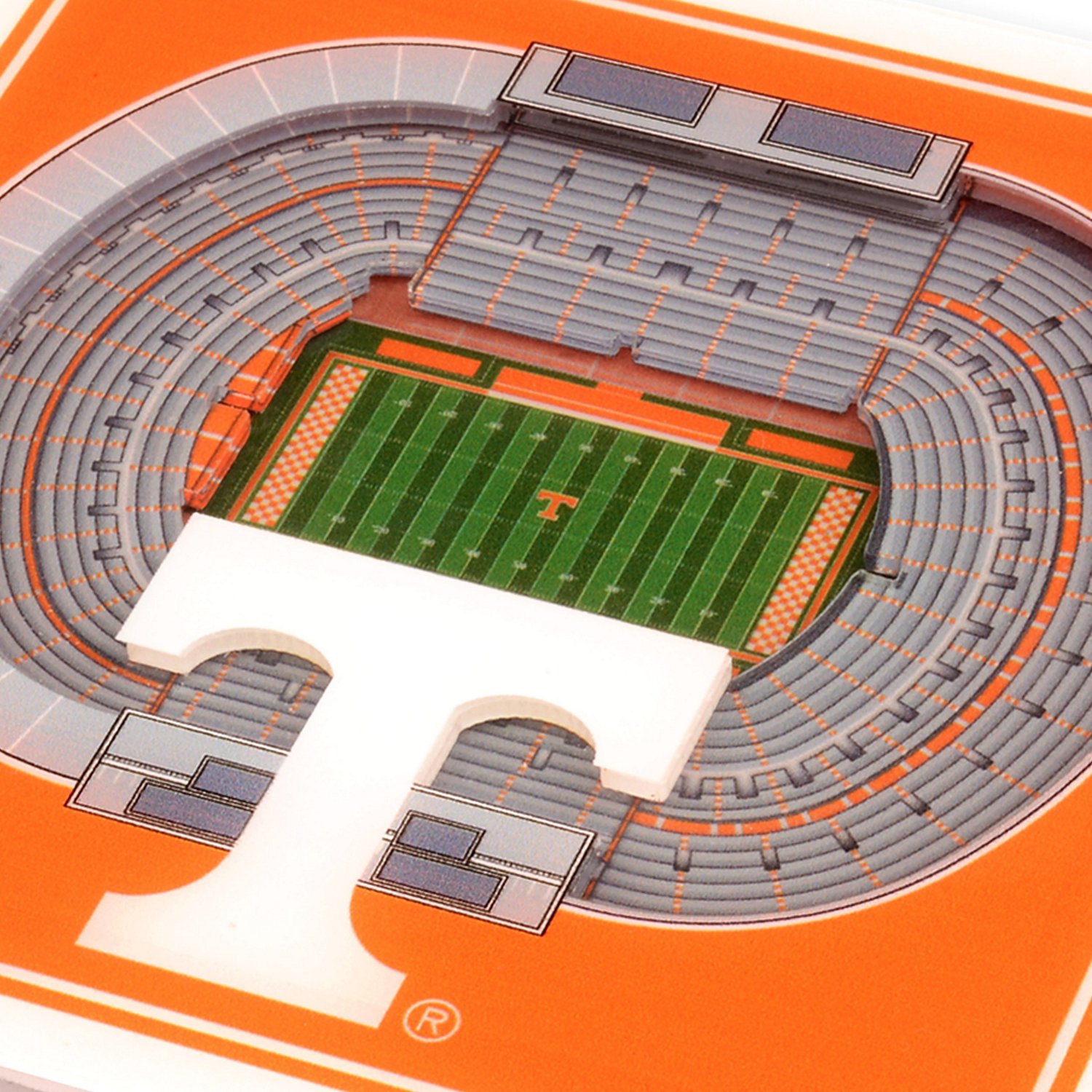 YouTheFan University of Tennessee 3-D Stadium Views 2-Piece Coaster Set - view number 2
