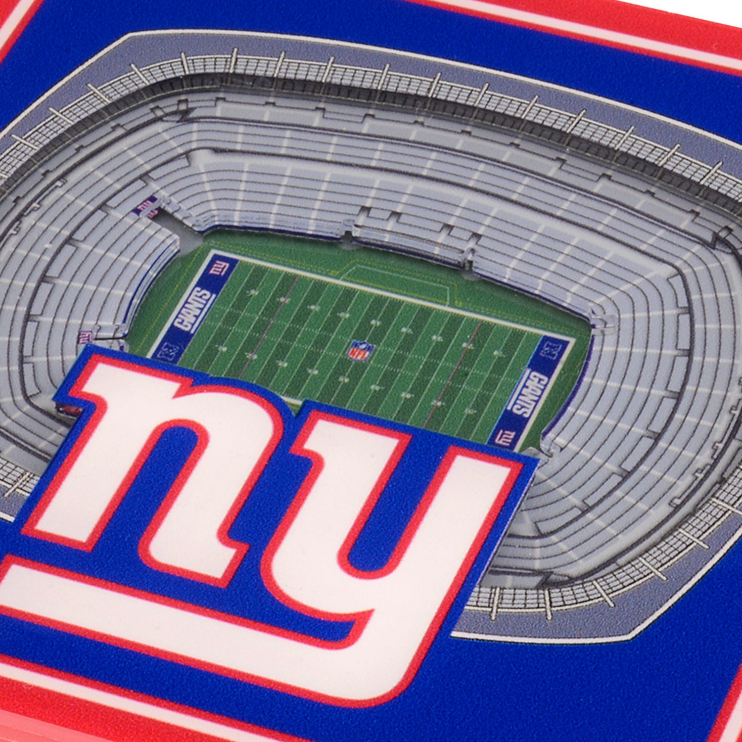 YouTheFan New York Giants 3-D StadiumViews 2-Piece Coaster Set                                                                   - view number 2