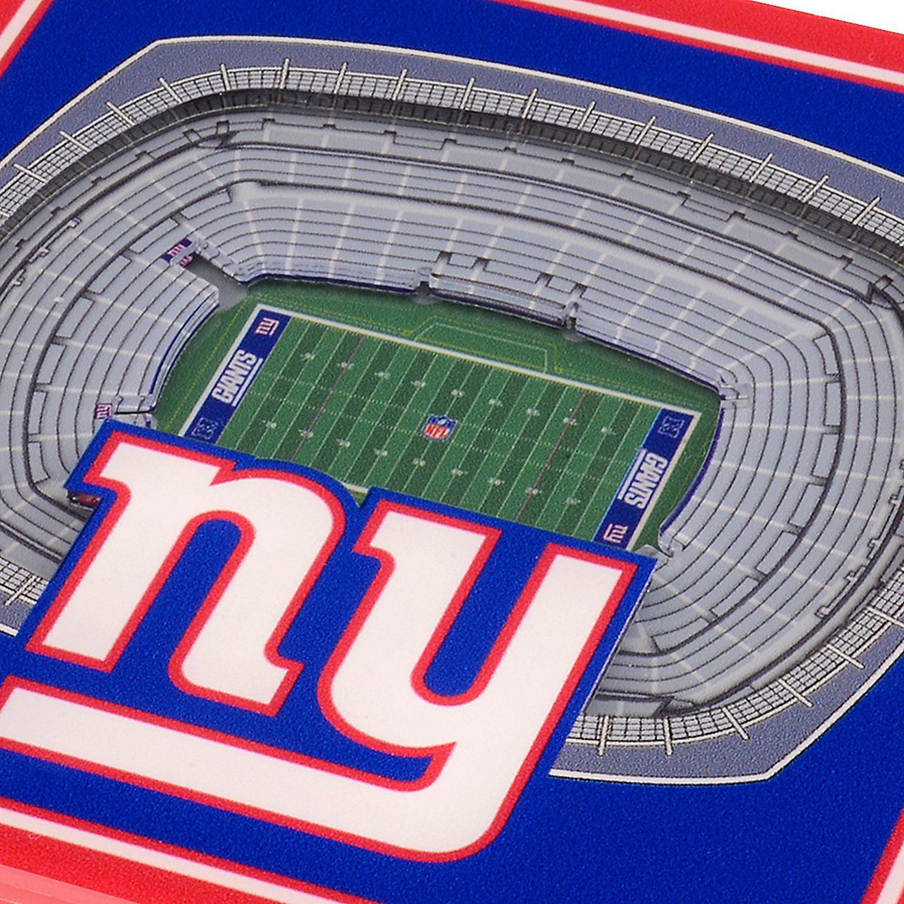 YouTheFan New York Giants 3-D StadiumViews 2-Piece Coaster Set                                                                   - view number 2