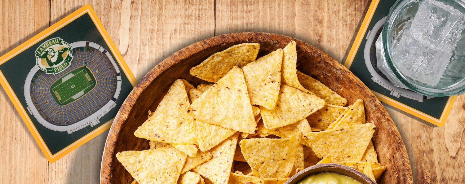 YouTheFan Green Bay Packers 3-D StadiumViews 2-Piece Coaster Set                                                                 - view number 3