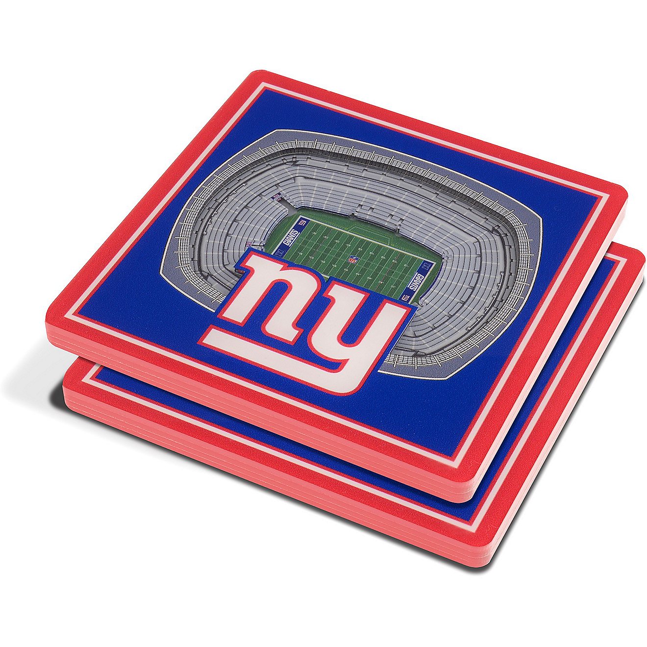 YouTheFan New York Giants 3-D StadiumViews 2-Piece Coaster Set                                                                   - view number 1